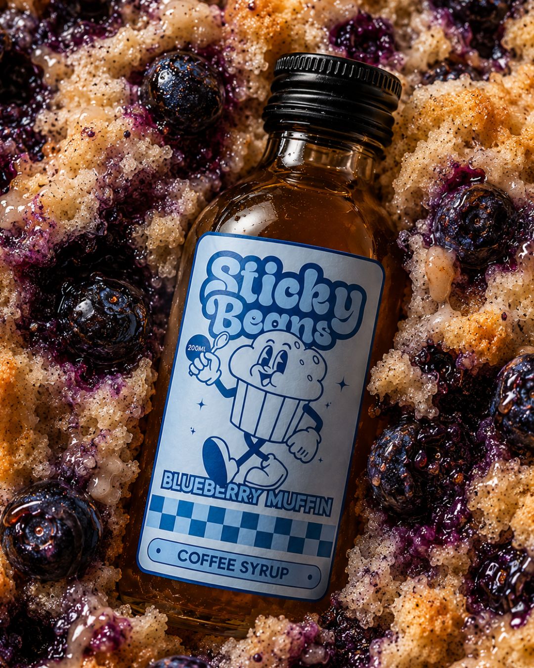 Blueberry Muffin coffee syrup — coming soon