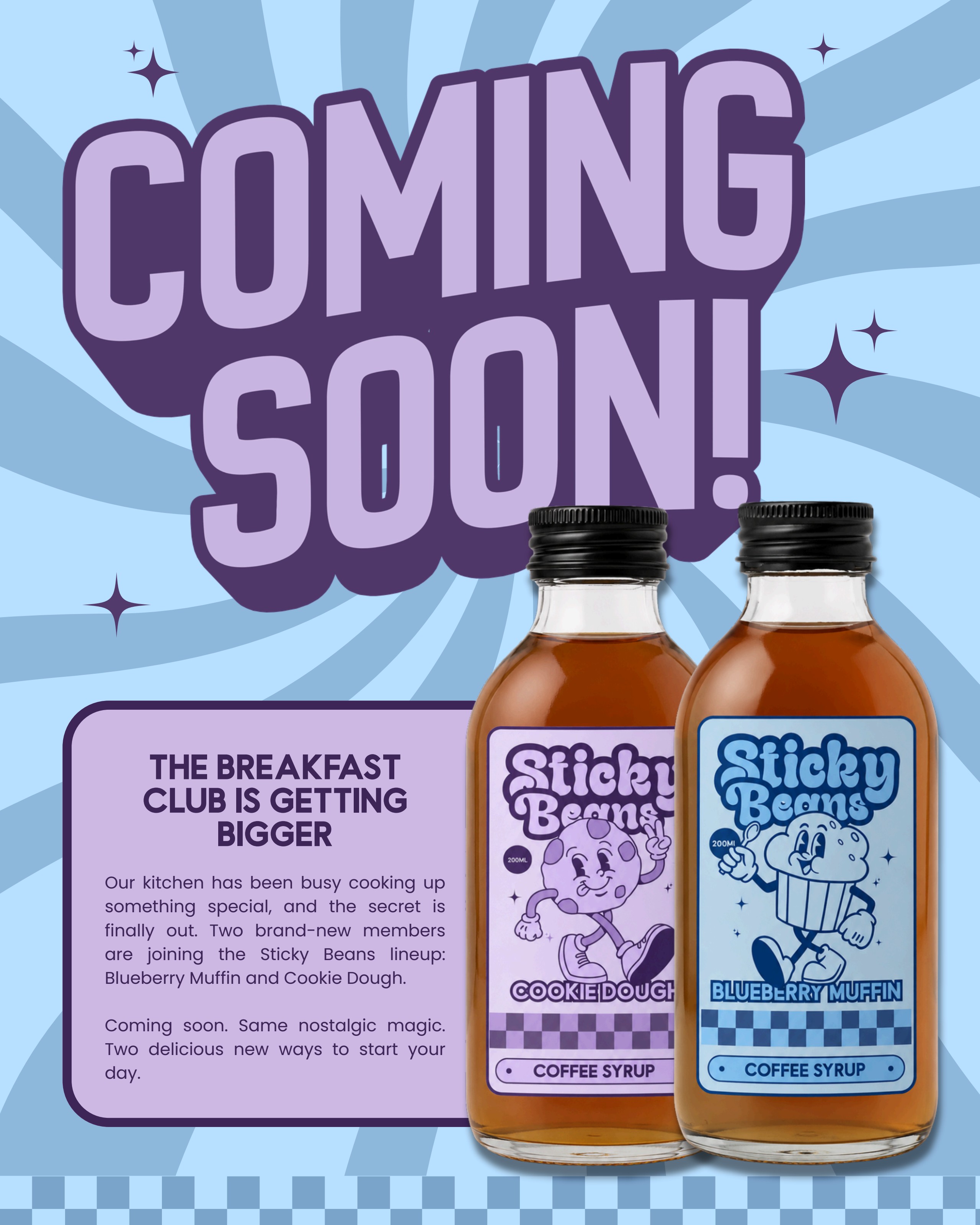 Coming soon: Blueberry Muffin & Cookie Dough